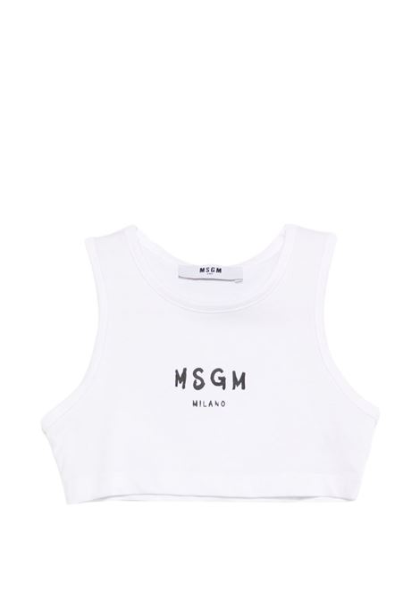 Top crop con logo MSGM KIDS | S6MSJGTO011001